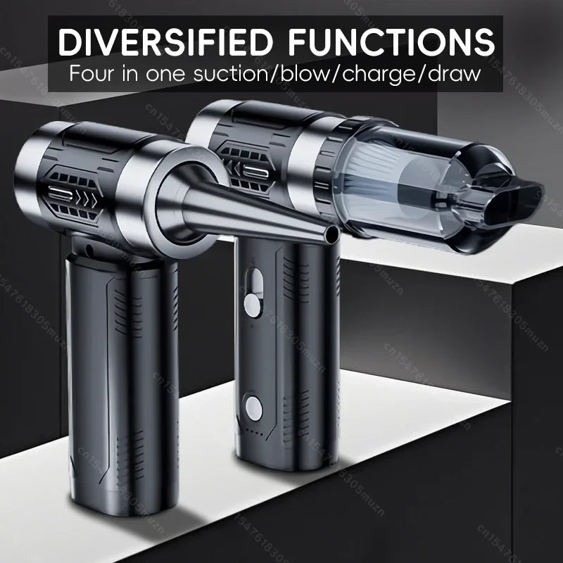 Air Blower Wireless Car Vacuum Turbofan Dryer Mini TurboJetFan Brushless Motor Handheld Duct Fan Portable Charging CleaningDryer Noventix