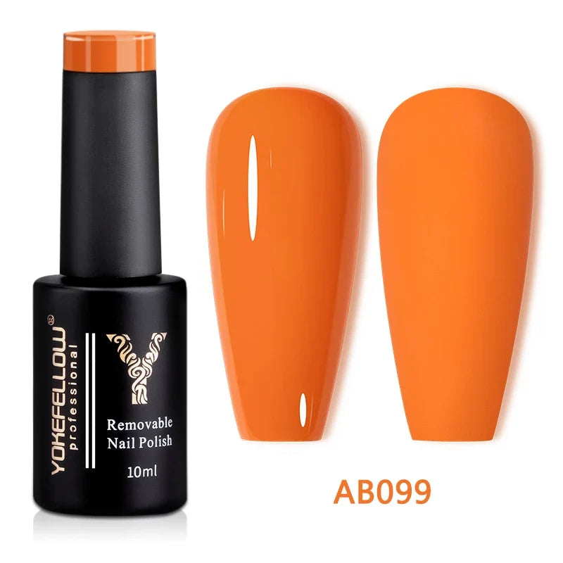YOKEFELLOW 10ml Jelly Nude Gel Nail Polish High Quality Translucent Pink Nail Gel Varnish Soak Off UV Gel Polish Long Lasting Blushimmer