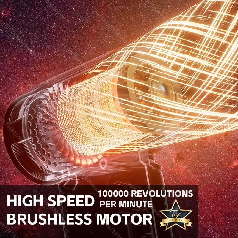 Air Blower Wireless Car Vacuum Turbofan Dryer Mini TurboJetFan Brushless Motor Handheld Duct Fan Portable Charging CleaningDryer Noventix