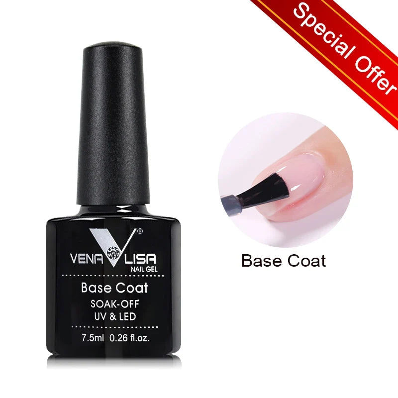 VENALISA 3-in-1 UV Gel Polish One-Step Gel Lacquer Organic Soak off Nail Art Varnish for LED/UV Light New Arrival Nail Salon Blushimmer