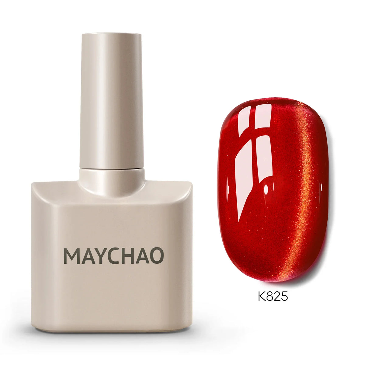 MAYCHAORomantic Galaxy Cat Eye Gel Nail Polish With Magnet Soak off UV Holographic Magnetic Rainbow Gel Polish for Nail Manicure Blushimmer
