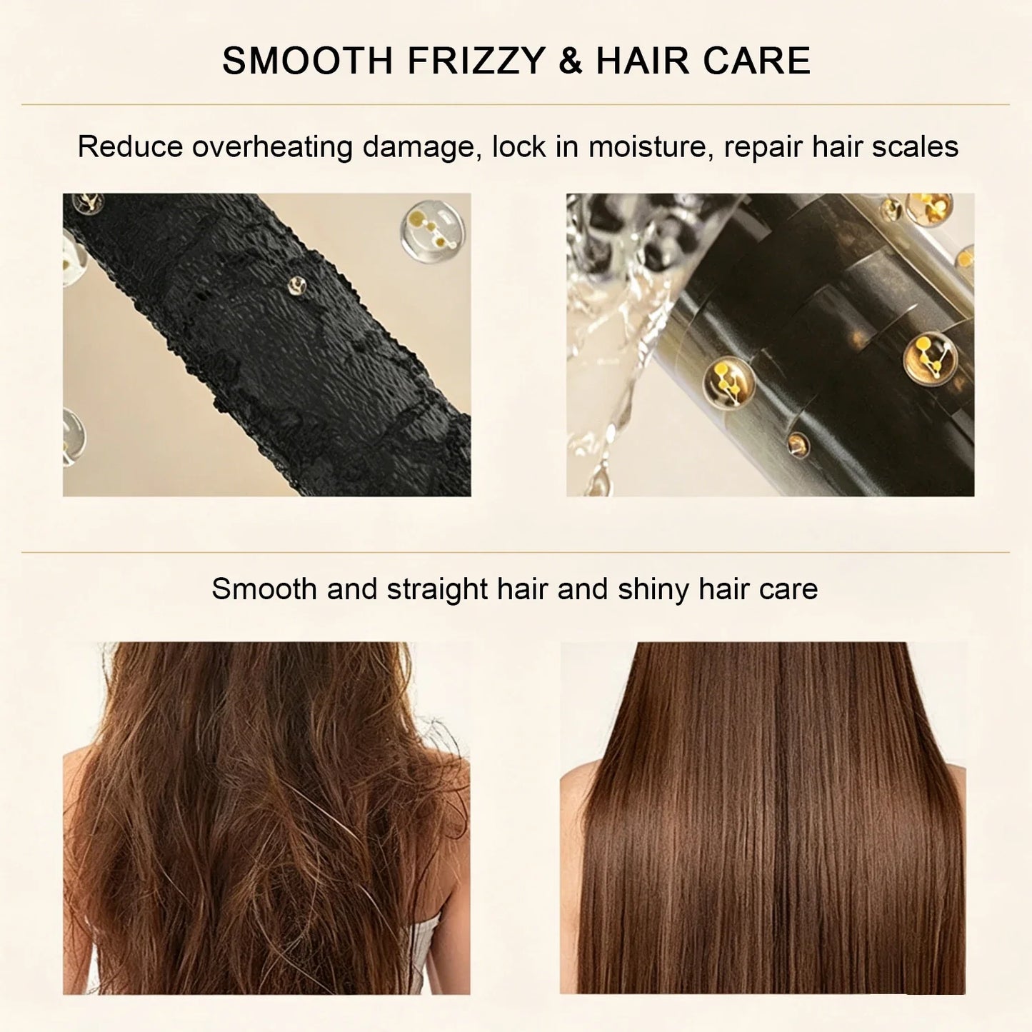 Steam Hair Straightener Brush 2-in-1 Hot Mist Red Light Therapy 4 Temp MCH Fast Heating Anti-Scald Hair Styling Tool for Home Tr FLIPSTYLEZLLC