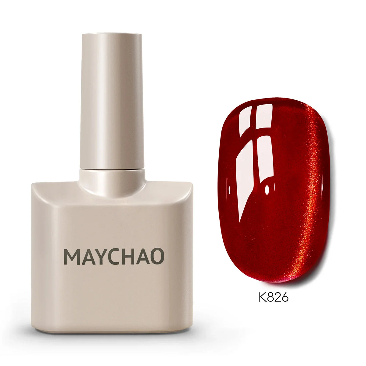 MAYCHAORomantic Galaxy Cat Eye Gel Nail Polish With Magnet Soak off UV Holographic Magnetic Rainbow Gel Polish for Nail Manicure Blushimmer
