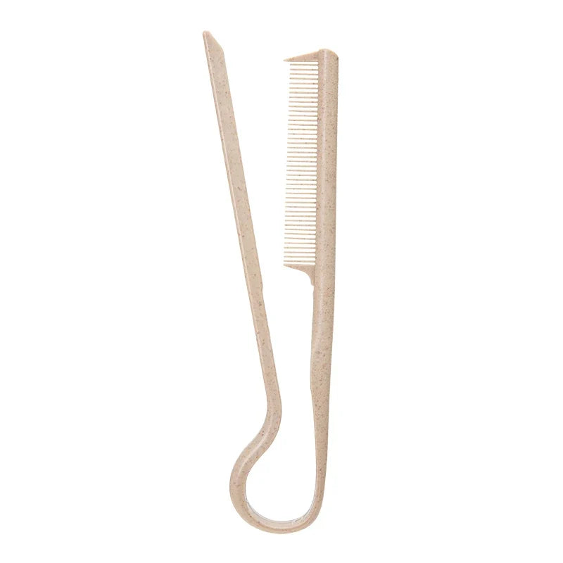 Wheat Straw V-shaped Flat Comb for Hair Straight Salon Hair Brush Straightner Hairdressing Comb Portable Mini Barber Hairbrush FLIPSTYLEZLLC