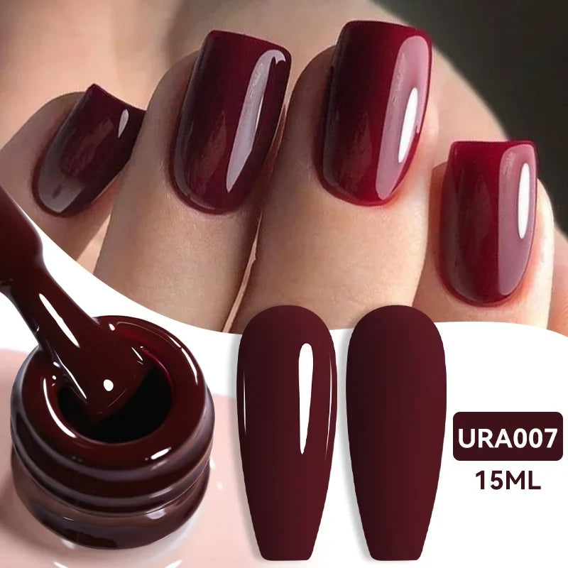 UR SUGAR 15ml Jelly Milky White Translucent Color Gel Polish Semi Permanent UV Gel Nail Art Soak Off Gel Varnish Latest Fashion Blushimmer