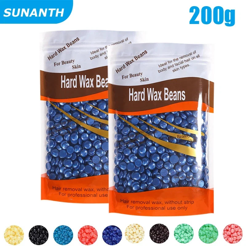 500g Wax Beans For Wax Heater Whole Body Hot Film Depilatory Wax For Wax Heater Kit Waxing Wax Beans For Hair Removal Wax Pot Noventix