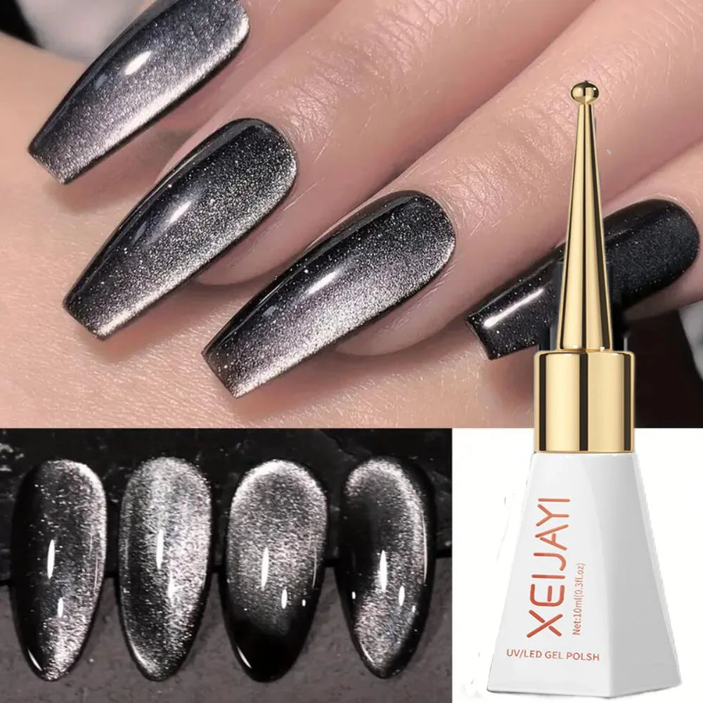 XEIJAYI Pink Cat Eye Gel Nail Polish Ceramic Magnetic Gel UV Semi-permanent Enamels Varnish Nail Supplies For Professionals Gel Blushimmer