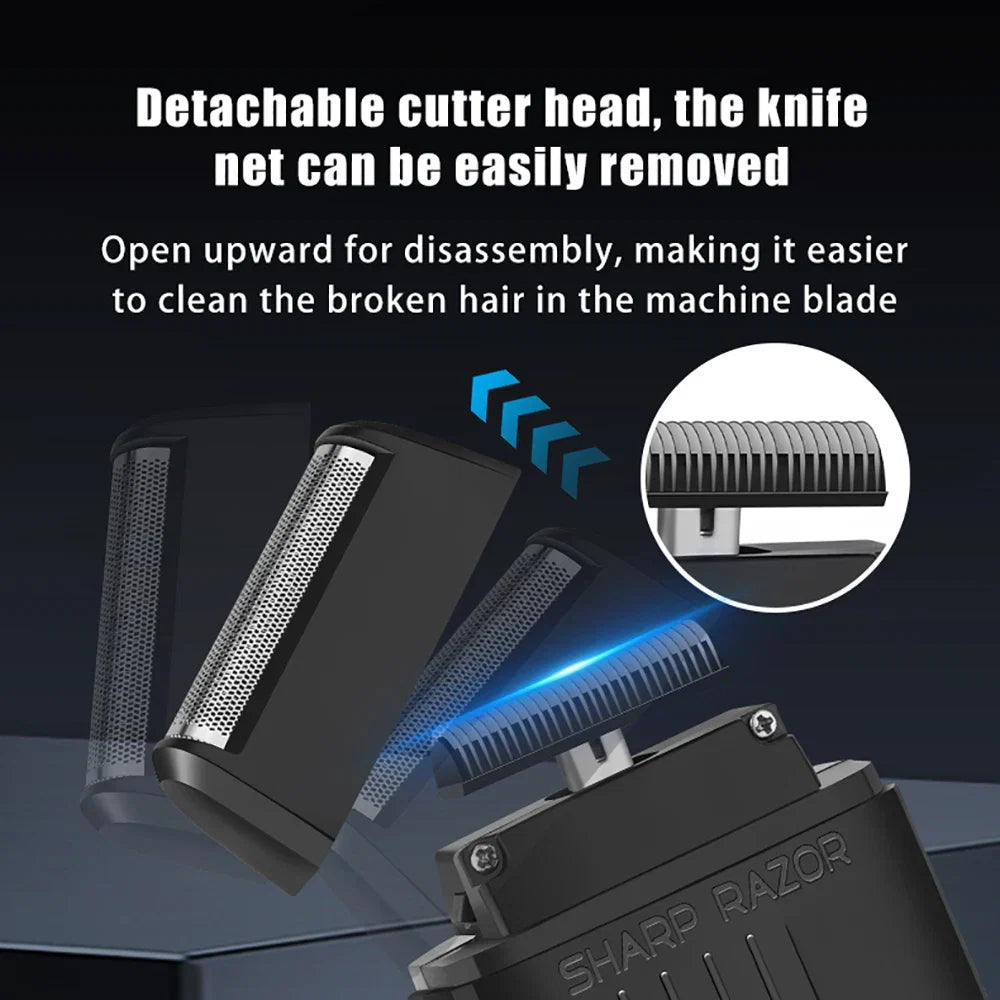 1/2/3/5-Piece Cordless Professional Men's Grooming Set Cordless Rechargeable hair Shaver trimmer Portable PrecisionTools Noventix