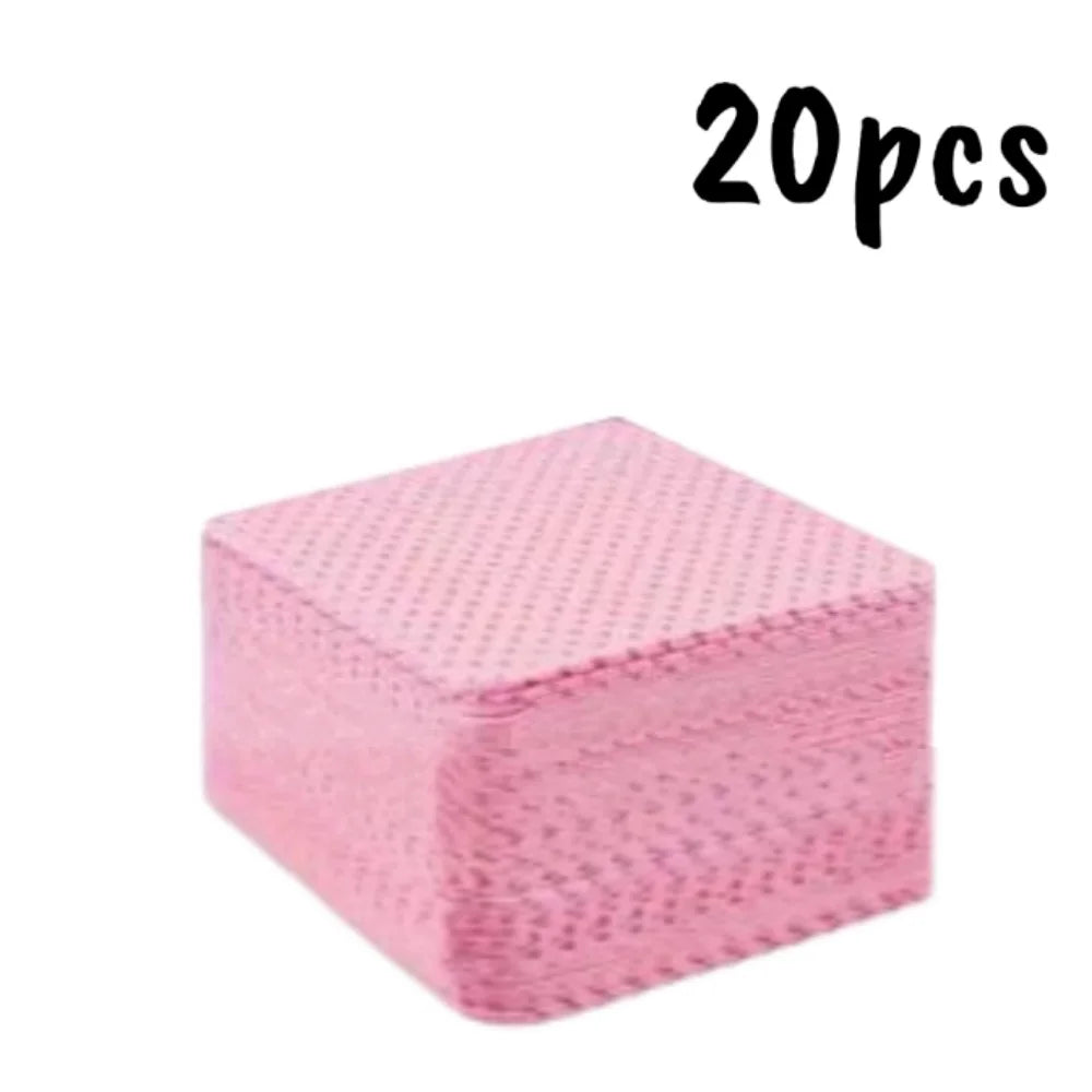 20/600pcs Lint-Free Nail Wipes Gel Cleansing Tissues Aluminum-Free Nail Polish Remover Pads for NaiArt Beauty Cleaning Care Tool Blushimmer