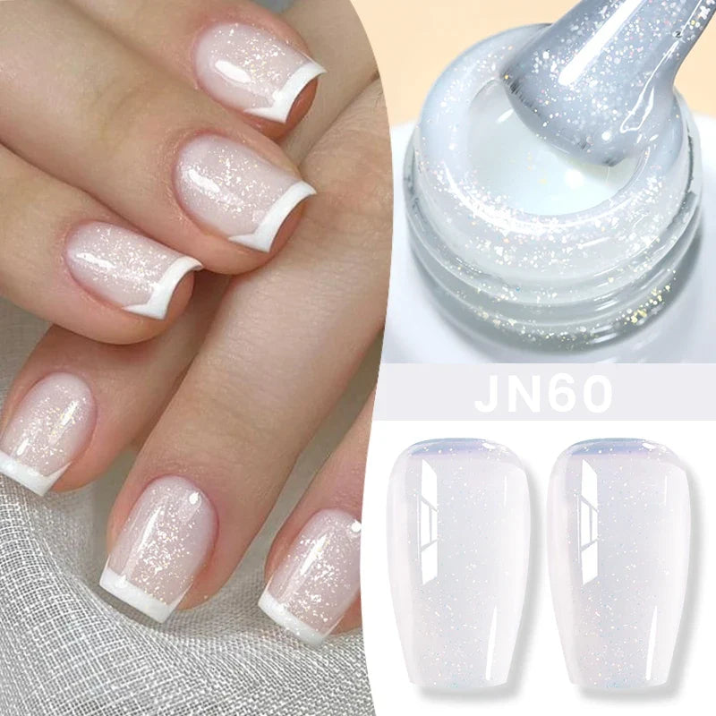 BORN PRETTY 83 Colors 10ml Jelly Nude Gel Nail Polish Autumn Amber Semi Transparent Manicure Soak off UV LED Nails Gel Varnish Blushimmer