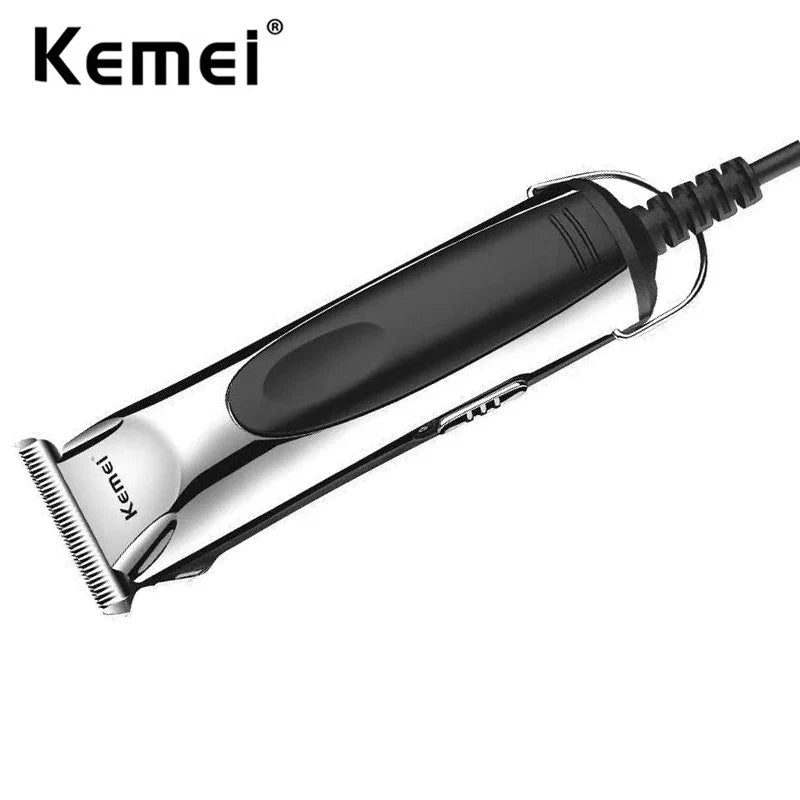 Kemei 850 professional hair trimmer corded hair cutting machine for men plug in electric hair clipper children Home Haircut Kit Noventix