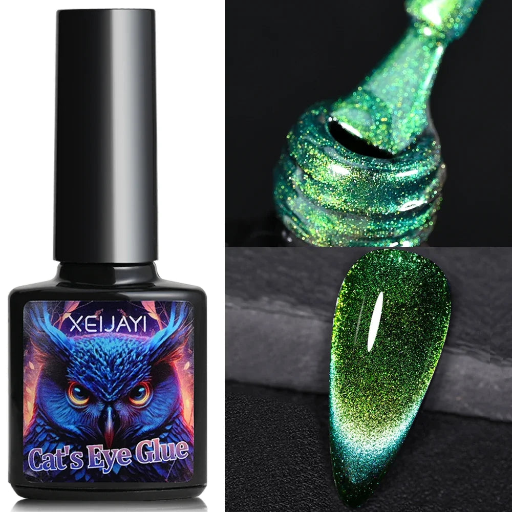 XEIJAYI Pink Cat Eye Gel Nail Polish Ceramic Magnetic Gel UV Semi-permanent Enamels Varnish Nail Supplies For Professionals Gel Blushimmer