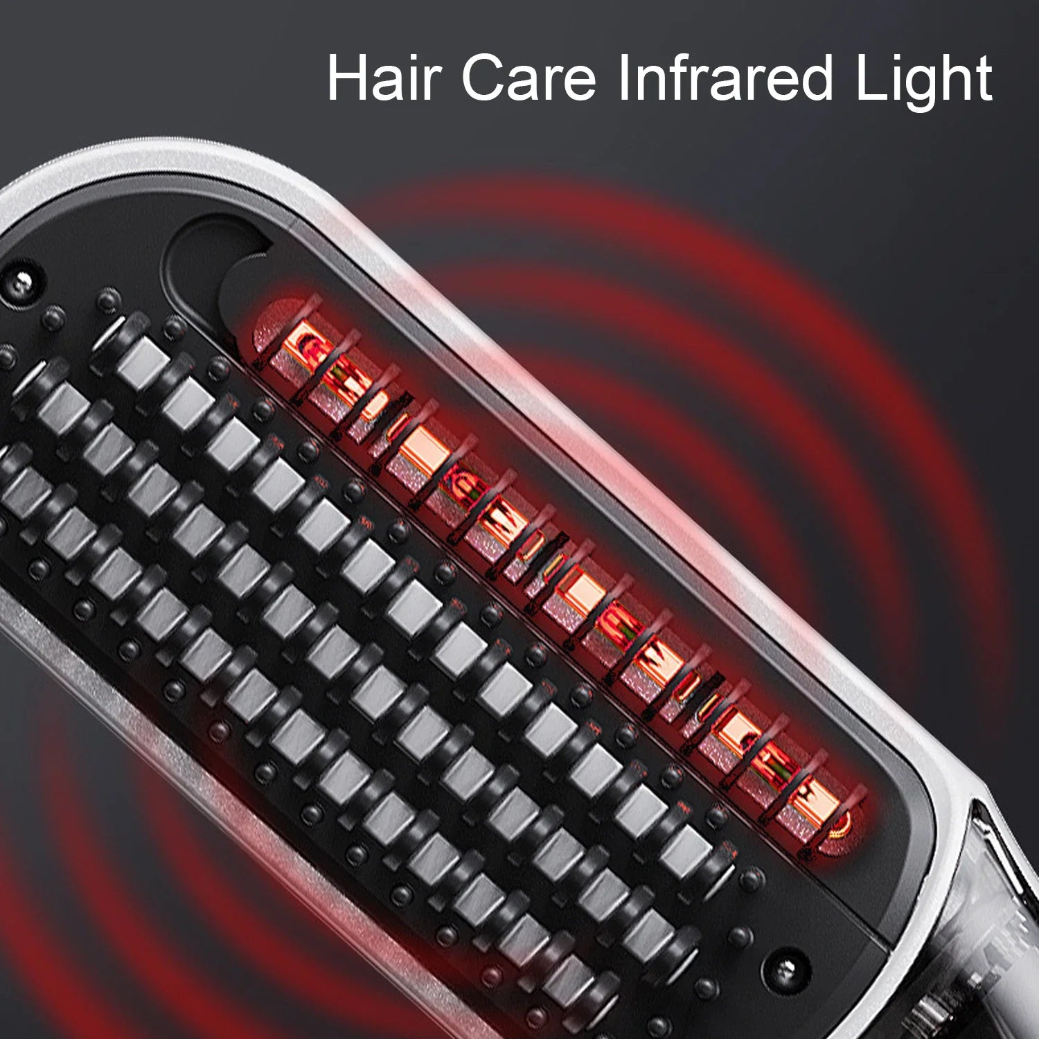 Steam Hair Straightener Brush 2-in-1 Hot Mist Red Light Therapy 4 Temp MCH Fast Heating Anti-Scald Hair Styling Tool for Home Tr FLIPSTYLEZLLC