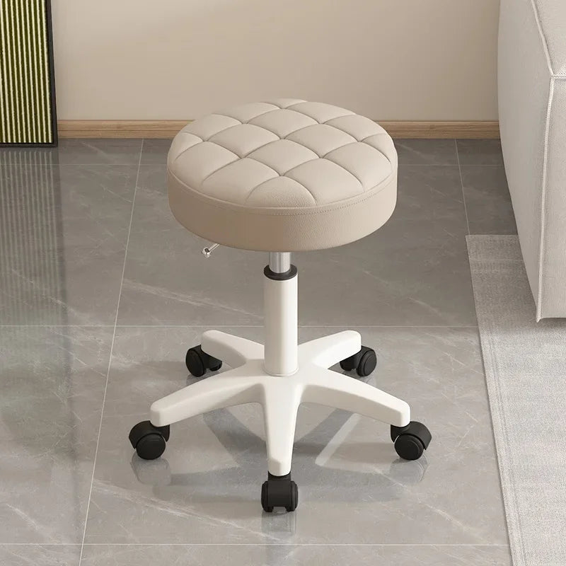 Massage stool Beauty salon stool Lifting rotating round stool Hair manicure Barber shop stool Round stool with wheels Vivalo
