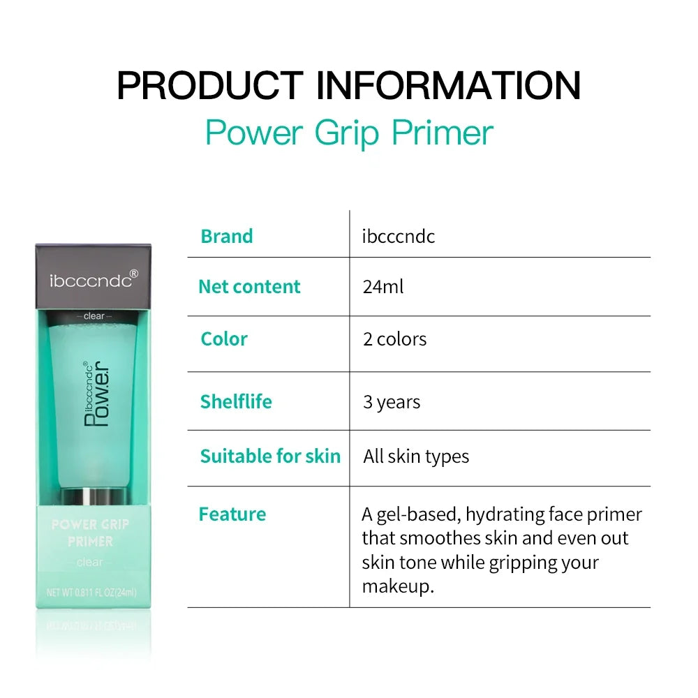 24ml Power Grip Primer Gel Based Hydrating Face Primer For Smoothing Skin Gripping Makeup Invisible Pore Colorless Primes Blushimmer
