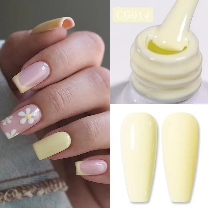 BORN PRETTY Jelly Nude Gel Nail Polish 10ml Light Pink Peach Translucent Color UV Light Cure Gel Varnish Nail Art DIY at Home Blushimmer