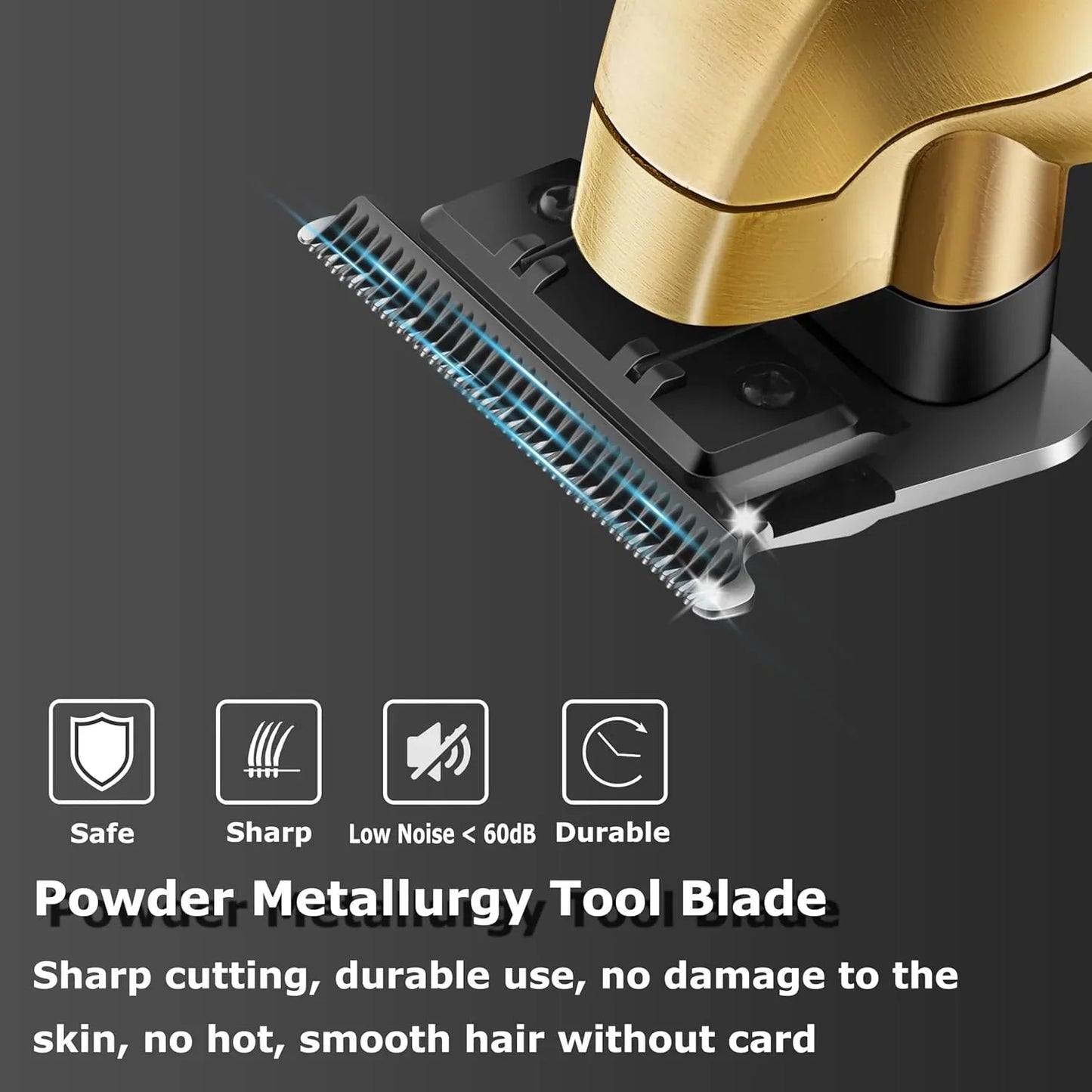 Kemei 2293 Men Zero Gapped Cordless Hair Clipper Professional Hair Beard Trimmer Barber Rechargeable Finish Hair Cutting Machine Noventix