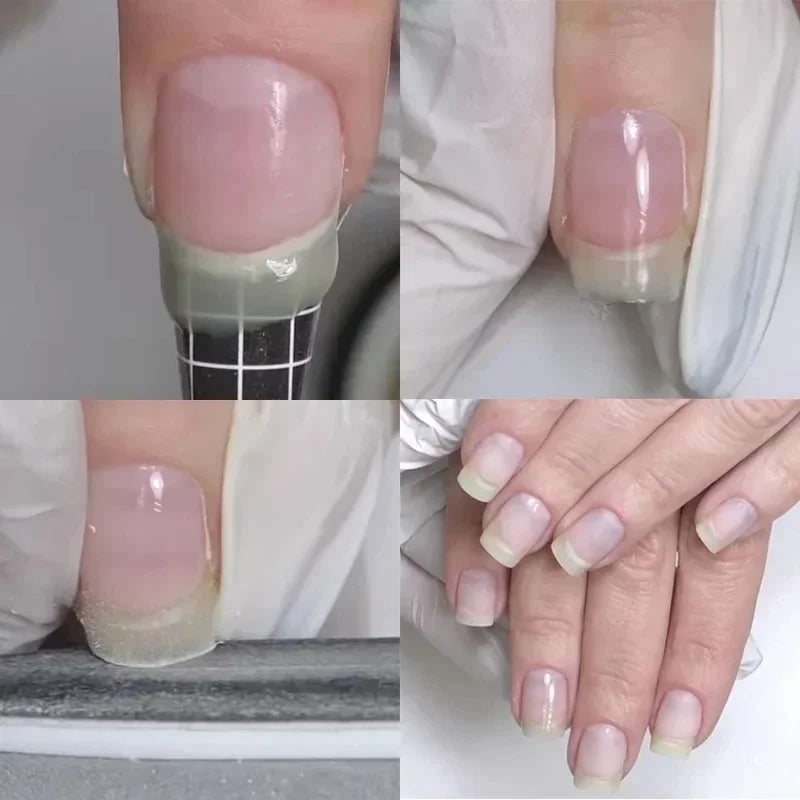 MSHARE 50ml Natural Nails Gel Builder Nalil Tpo Free Self Leveling Gel for Nail Extension Construction Pink Shade UV Led Gel Blushimmer