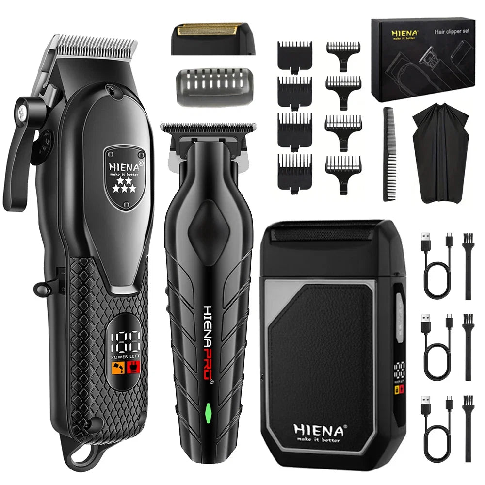 hiena Clipper Electric Hair Trimmer for men Electric shaver professional Men's Hair cutting machine Wireless barber trimmer Noventix