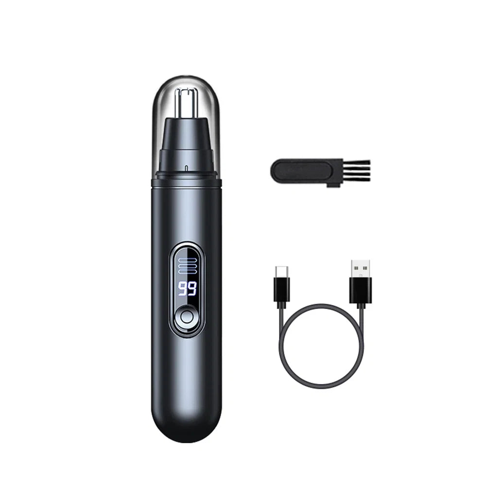 Electric Nose Hair Trimmer Rechargeable Nose Hair Clipper for Men Mini Portable Automatic Shaving Nose Eyebrow Ear Hair Remover Noventix