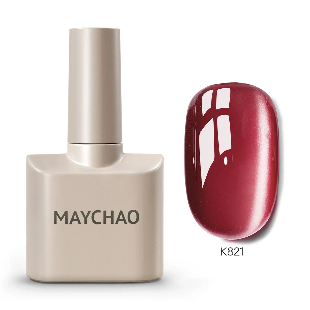 MAYCHAORomantic Galaxy Cat Eye Gel Nail Polish With Magnet Soak off UV Holographic Magnetic Rainbow Gel Polish for Nail Manicure Blushimmer