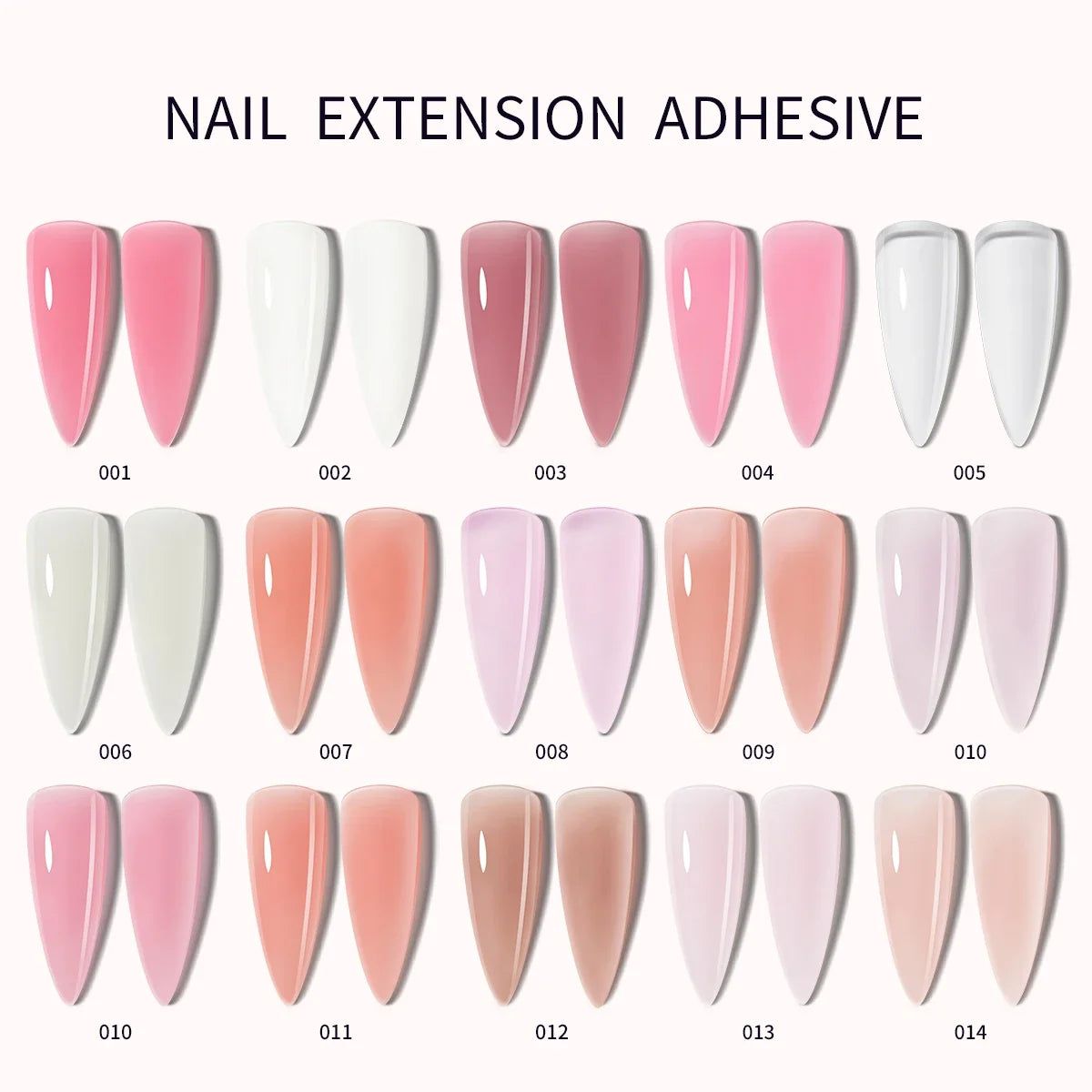 3pcs 15ml Poly Nail Gel Full Set For Extention Gel Polish Steal Push, Base And Top Coat, Cleaning Water And Nail Mold Kit Set Blushimmer