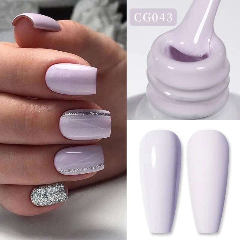 BORN PRETTY Jelly Nude Gel Nail Polish 10ml Light Pink Peach Translucent Color UV Light Cure Gel Varnish Nail Art DIY at Home Blushimmer