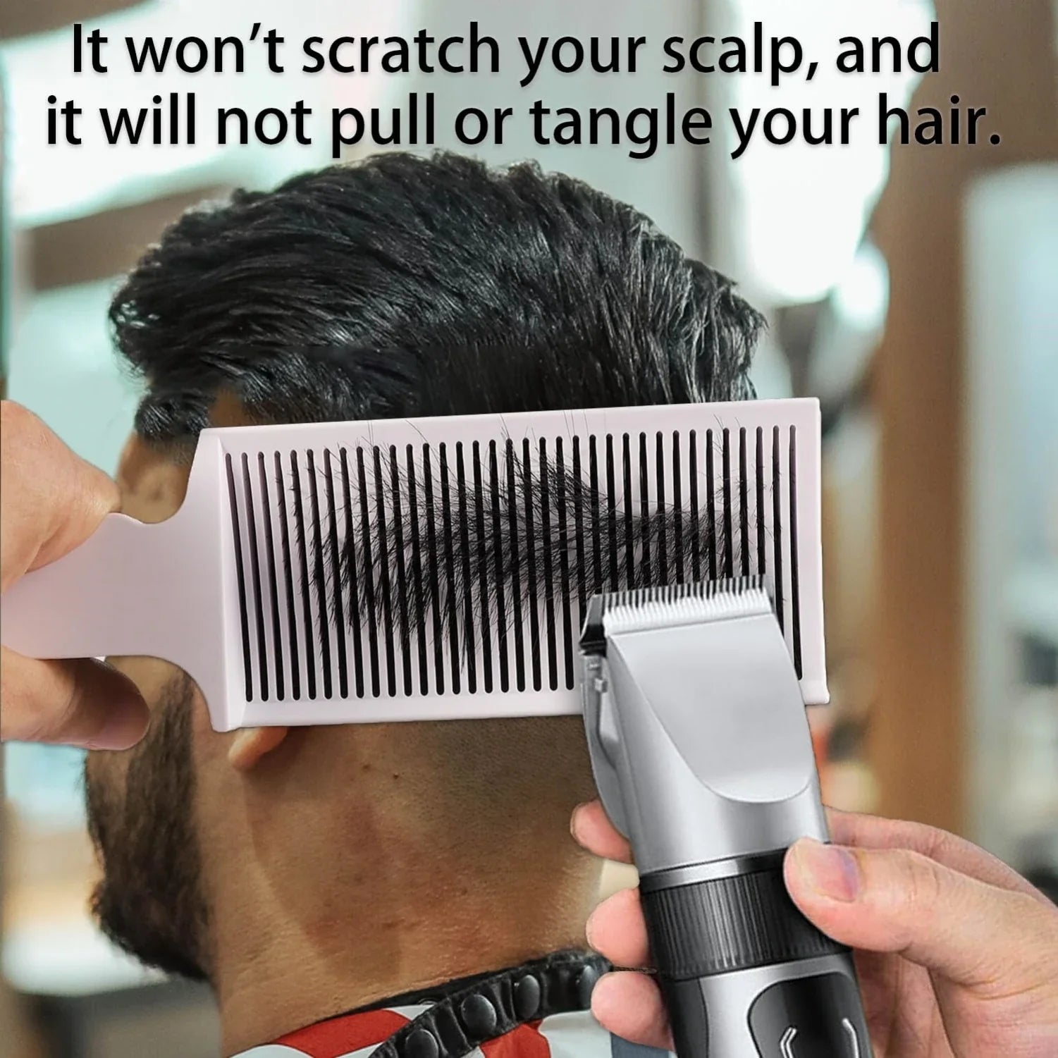 1/3Pcs Barber Hair Comb Kit Flat Top Hair Cutting Fading Stying Fade Comb  Men Fade Brush Salon Hair Tool Accessories Silcy Skin