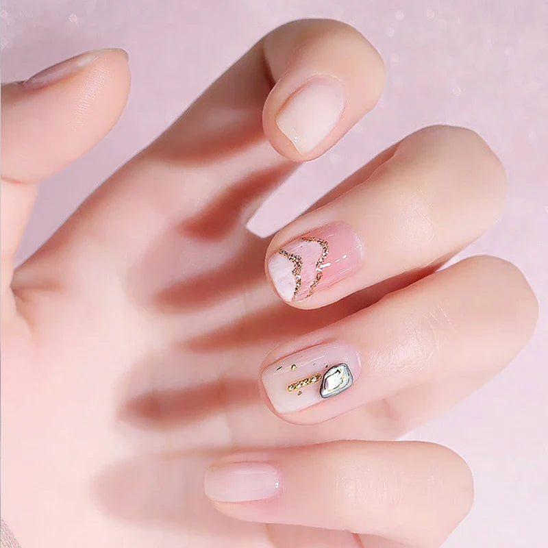 UNO JYJ Nude Rubber Base Gel Polish Semi-permanent Nail Polish UV Varnish Manicure Natural Nail Base Coat 7 Colors Basis Gellac Blushimmer