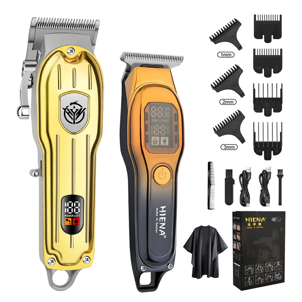 hiena Hair cutting machine Professional Hair Trimmer Barber Carving Gradient Finish Machine Electric Clipper barber cordless Noventix