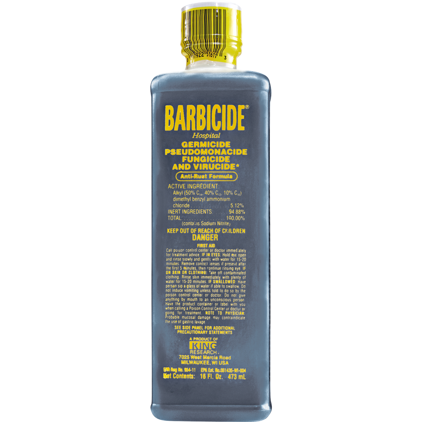 Kings Research - Barbicide disinfectant 16oz Queen Nails & Beauty Supplies