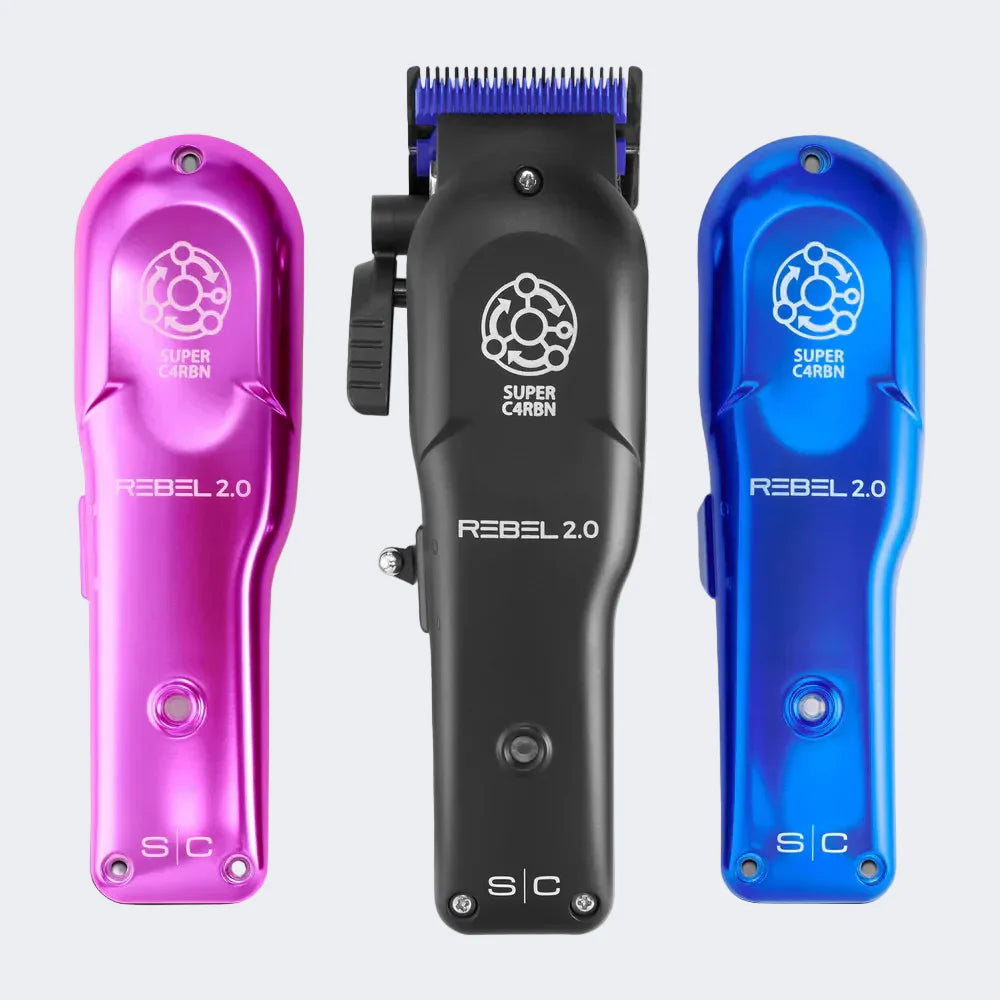 StyleCraft Rebel 2.0 Clipper, Instinct Metal Trimmer with FREE Instinct Metal Foil Shaver Pink Certified Clippers