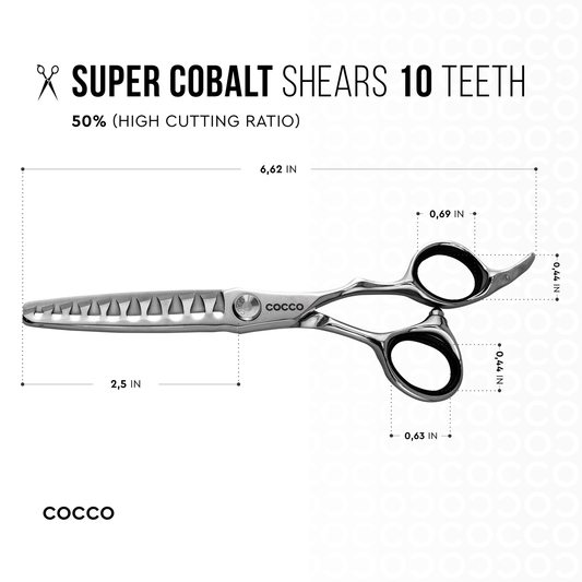 Super Cobalt 6" (10T) Texturizer Cocco Hair Professional