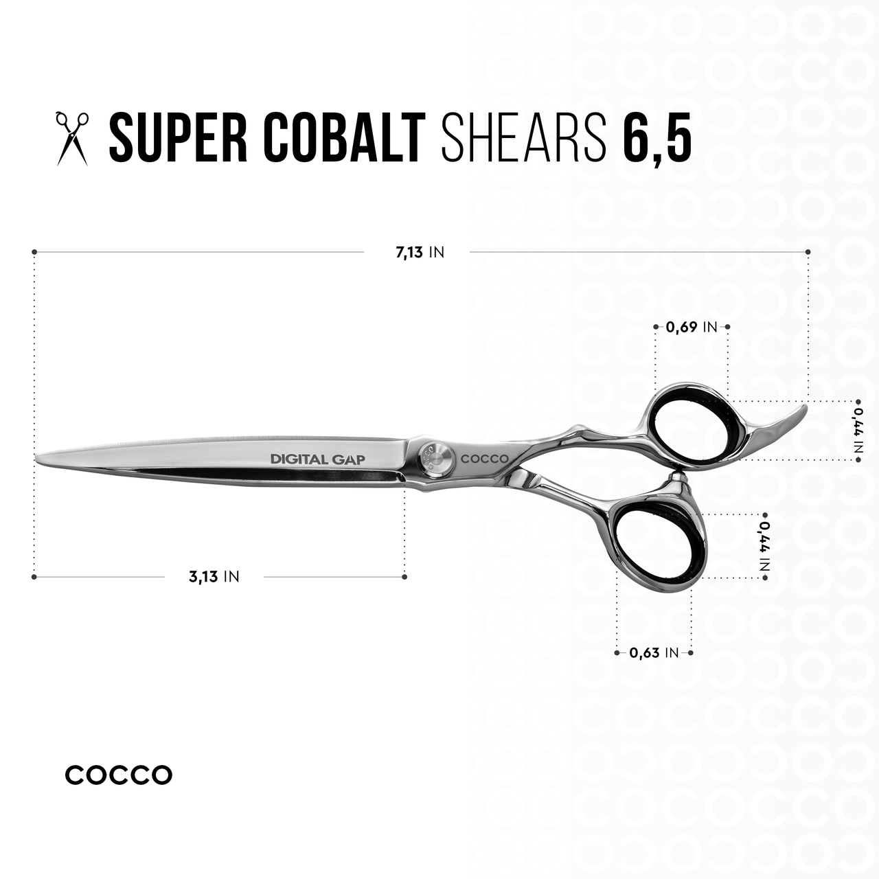 Super Cobalt Blunt and Including 6" 29 Tooth Thinning Shear Set - Select Size Cocco Hair Professional