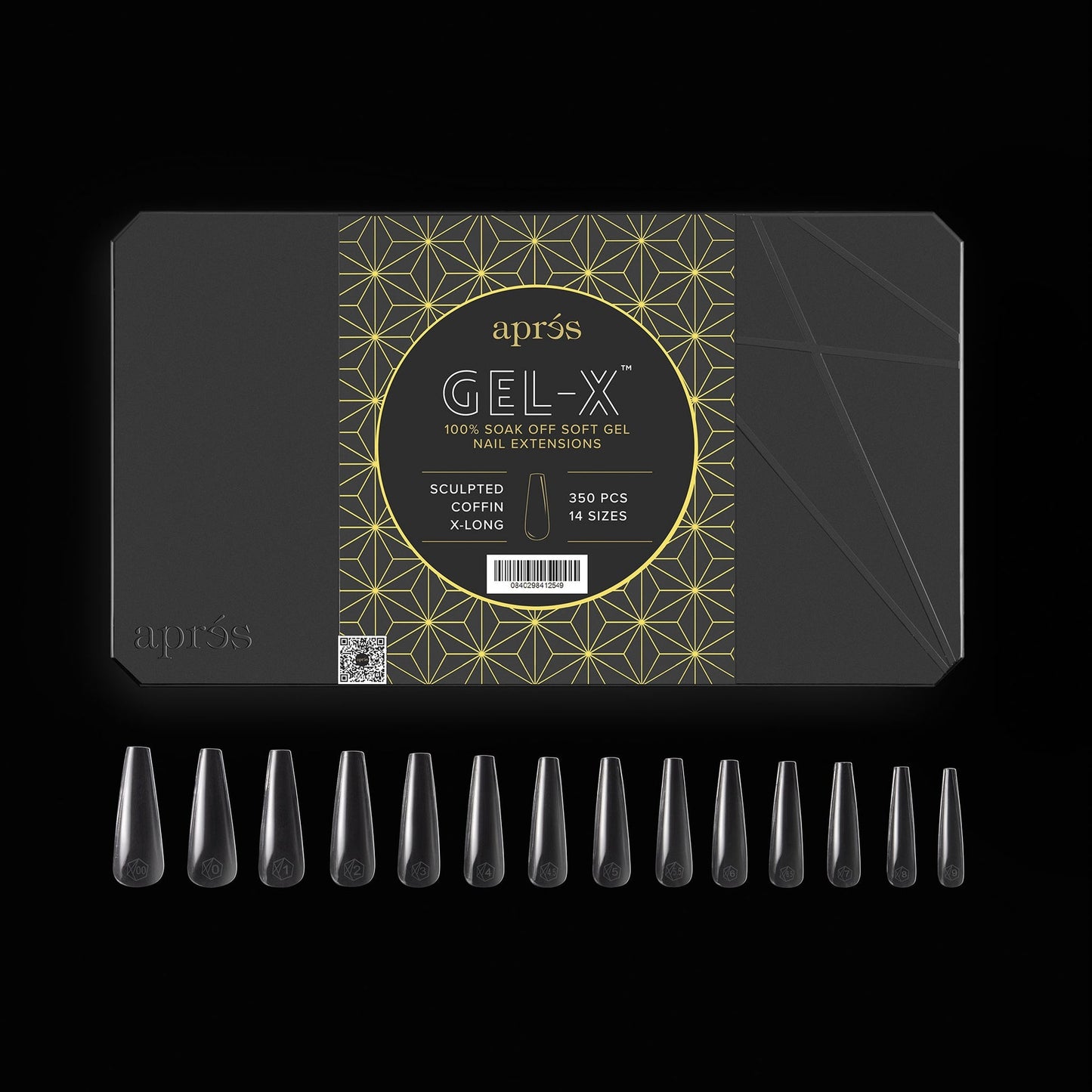 GEL-X® Sculpted Coffin Extra Long Box Of Tips - Pro (420PCS) Lunali Nail Supply