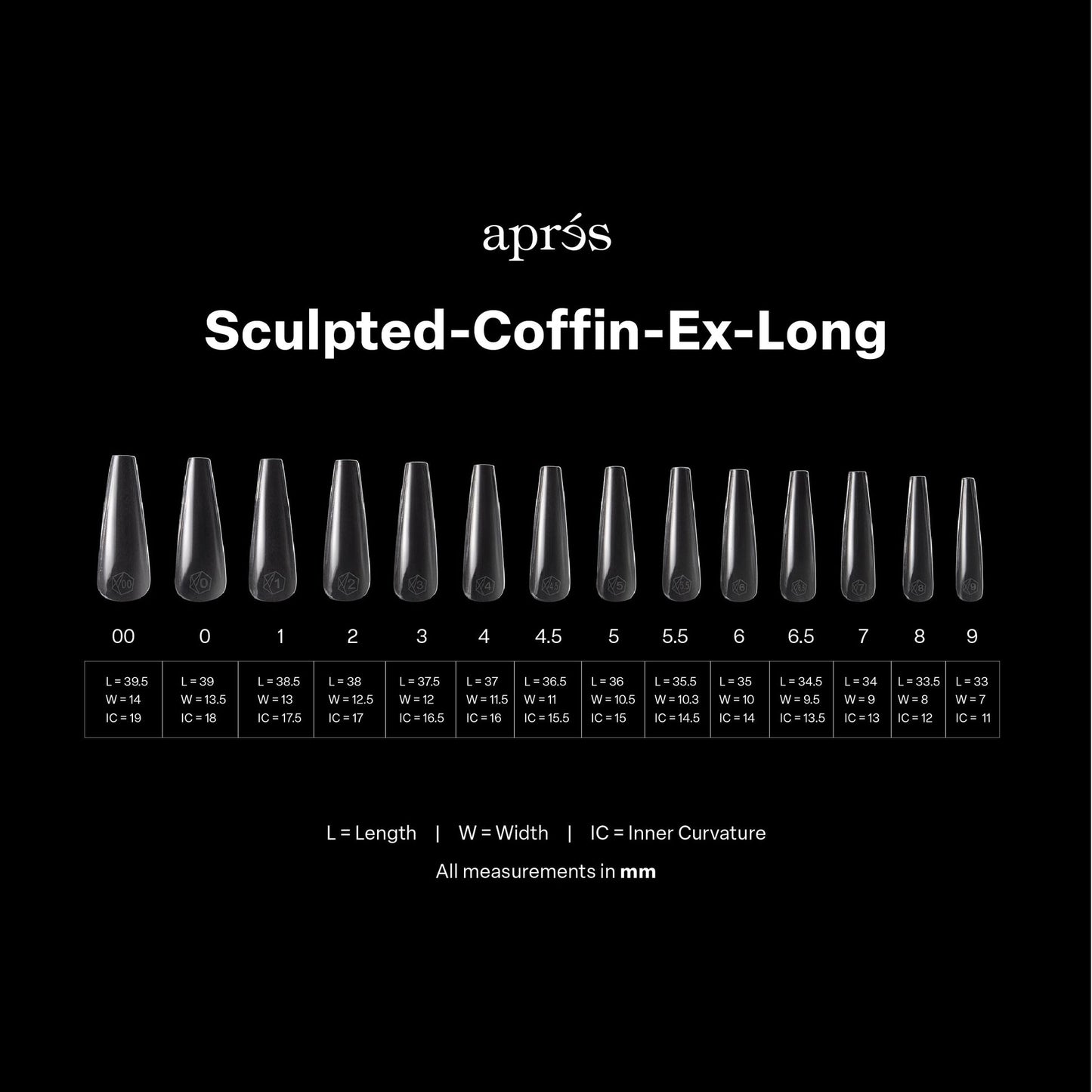 GEL-X® Sculpted Coffin Extra Long Box Of Tips - Pro (420PCS) Lunali Nail Supply