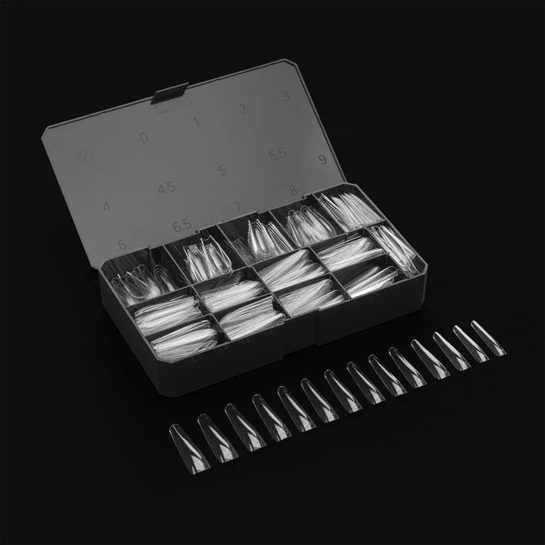 Gel-X® Sculpted Coffin Extra Extra Long Box of Tips- Pro (420pcs) Lunali Nail Supply