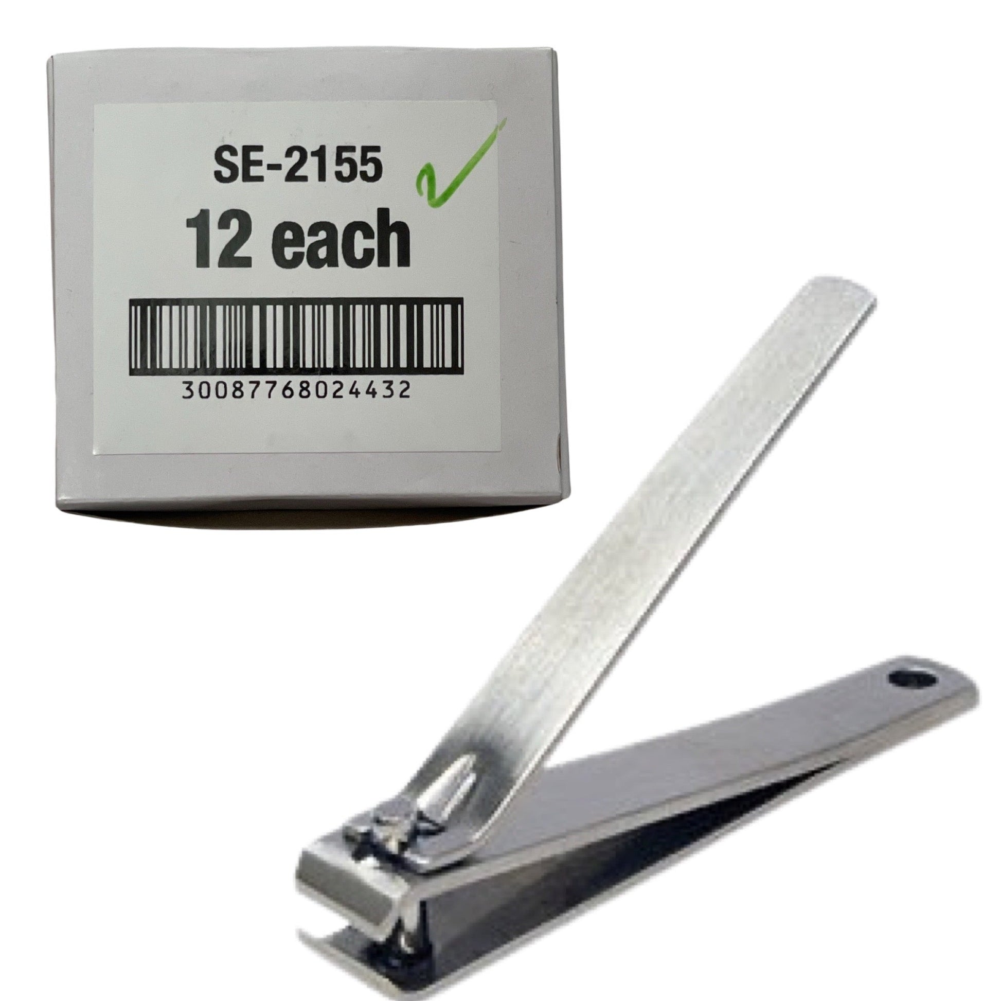 *12pc Box Stainless Straight Blade  Clipper Lunali Nail Supply
