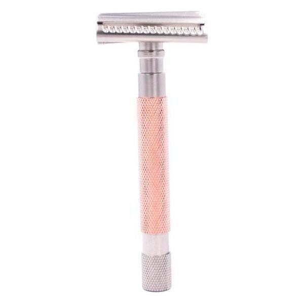 Parker 55SL-RG Rose Gold Semi Slant 3 Piece Safety Razor Pasteur Pharmacy