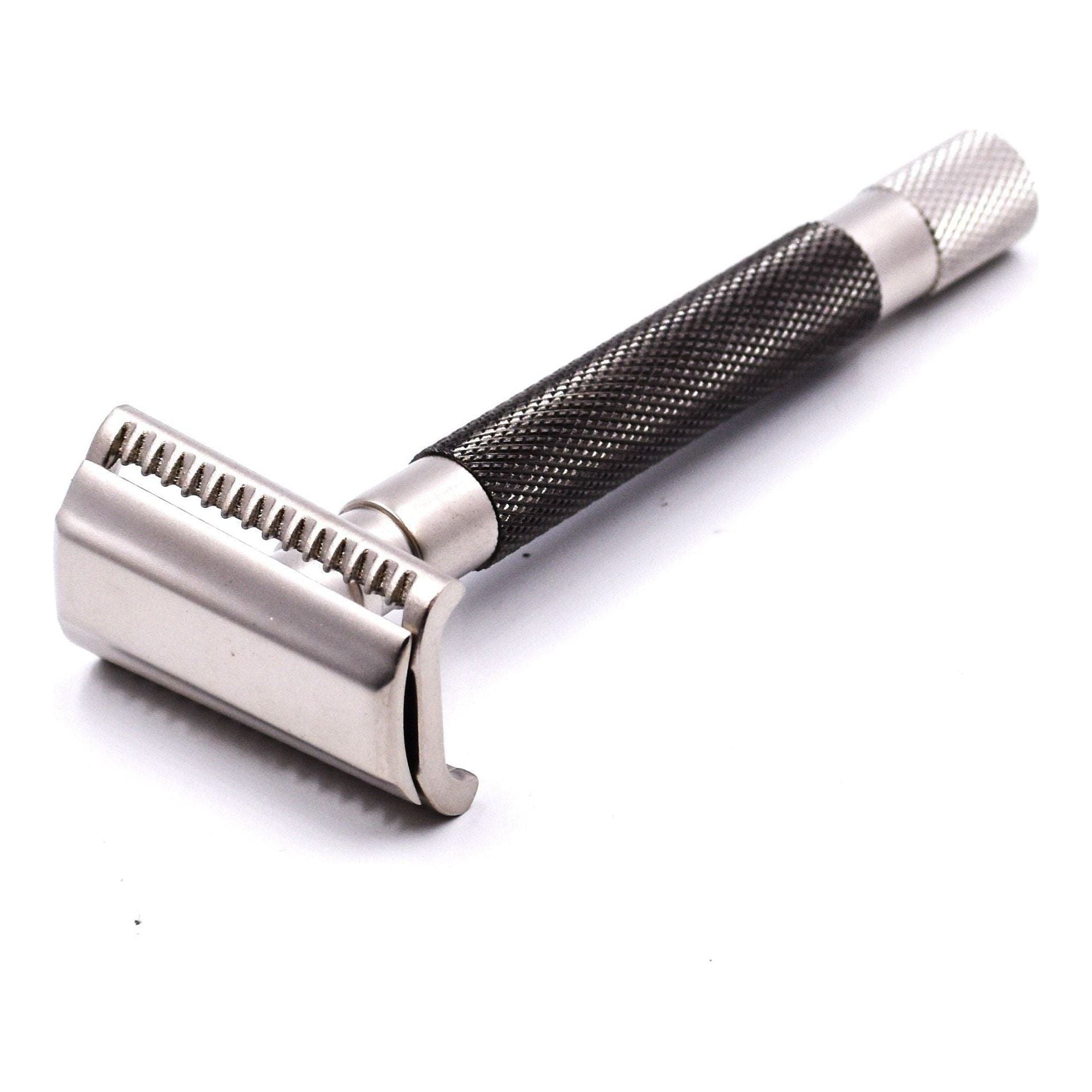 Parker 55SL-GR Graphite Semi Slant 3 Piece Safety Razor Pasteur Pharmacy