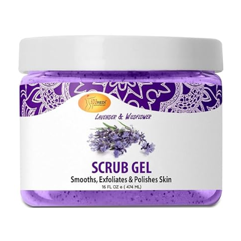 Pedi Scrub Gel 16oz - Lavender & Wildflower Lunali Nail Supply