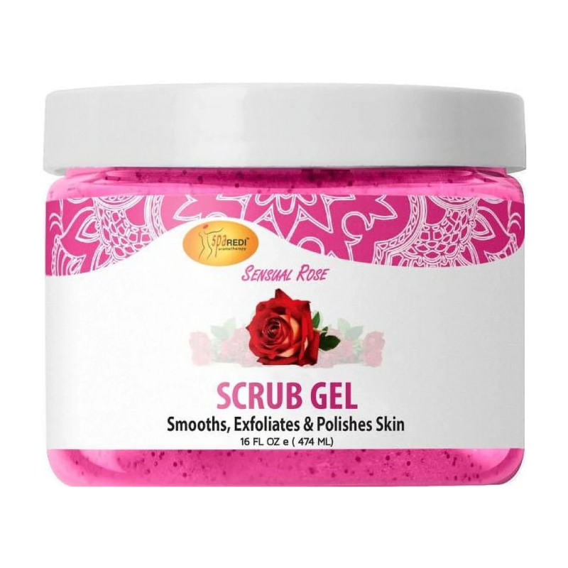 Pedi Scrub Gel 16oz - Sensual Rose Lunali Nail Supply