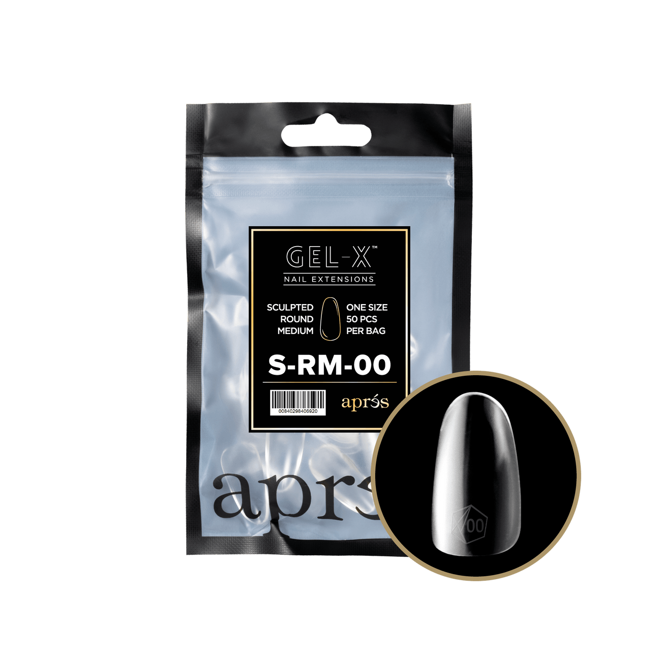 Gel-X Sculpted Round Medium 2.0 Refill Bag Lunali Nail Supply