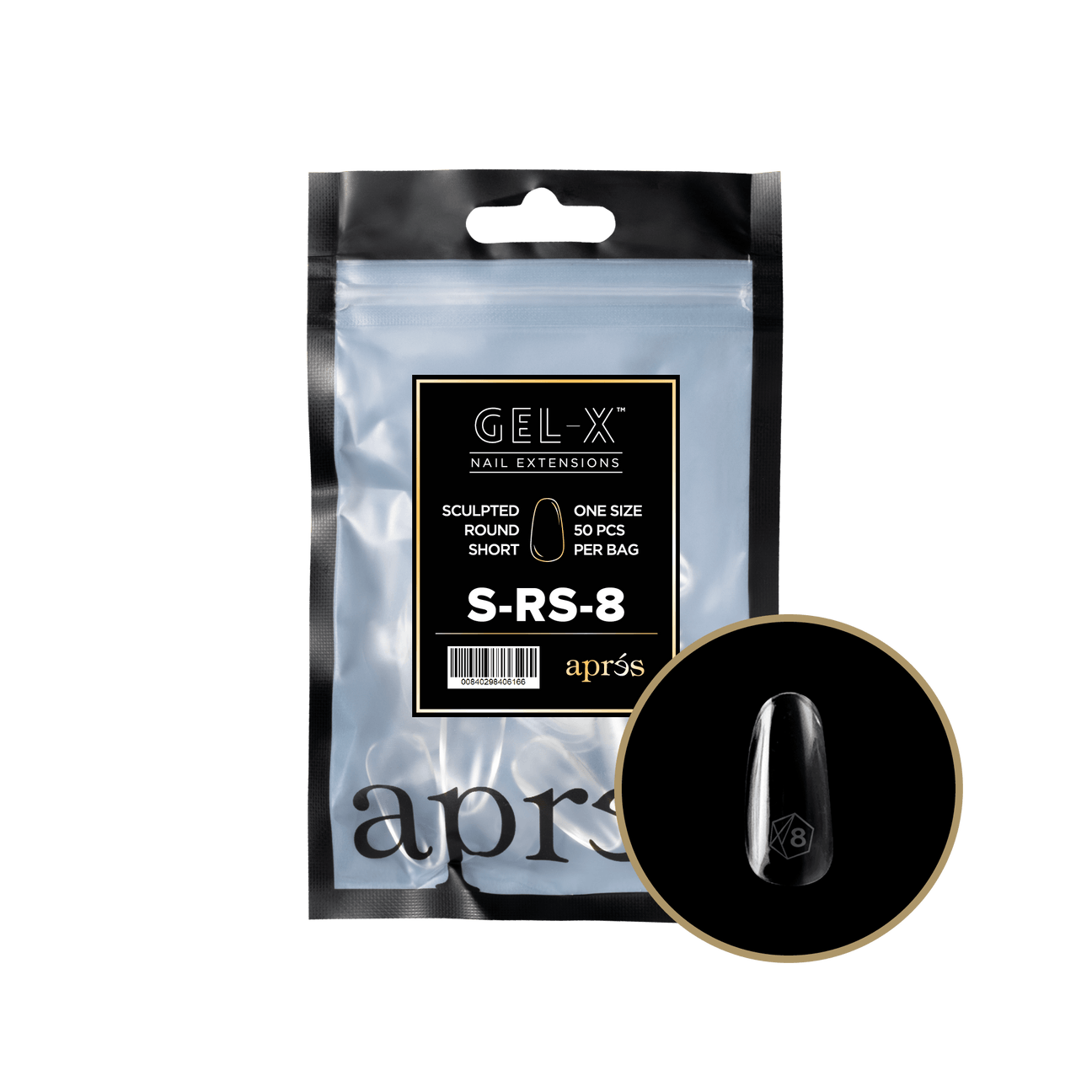 Gel-X Sculpted Round Short 2.0 Refill Bag Lunali Nail Supply