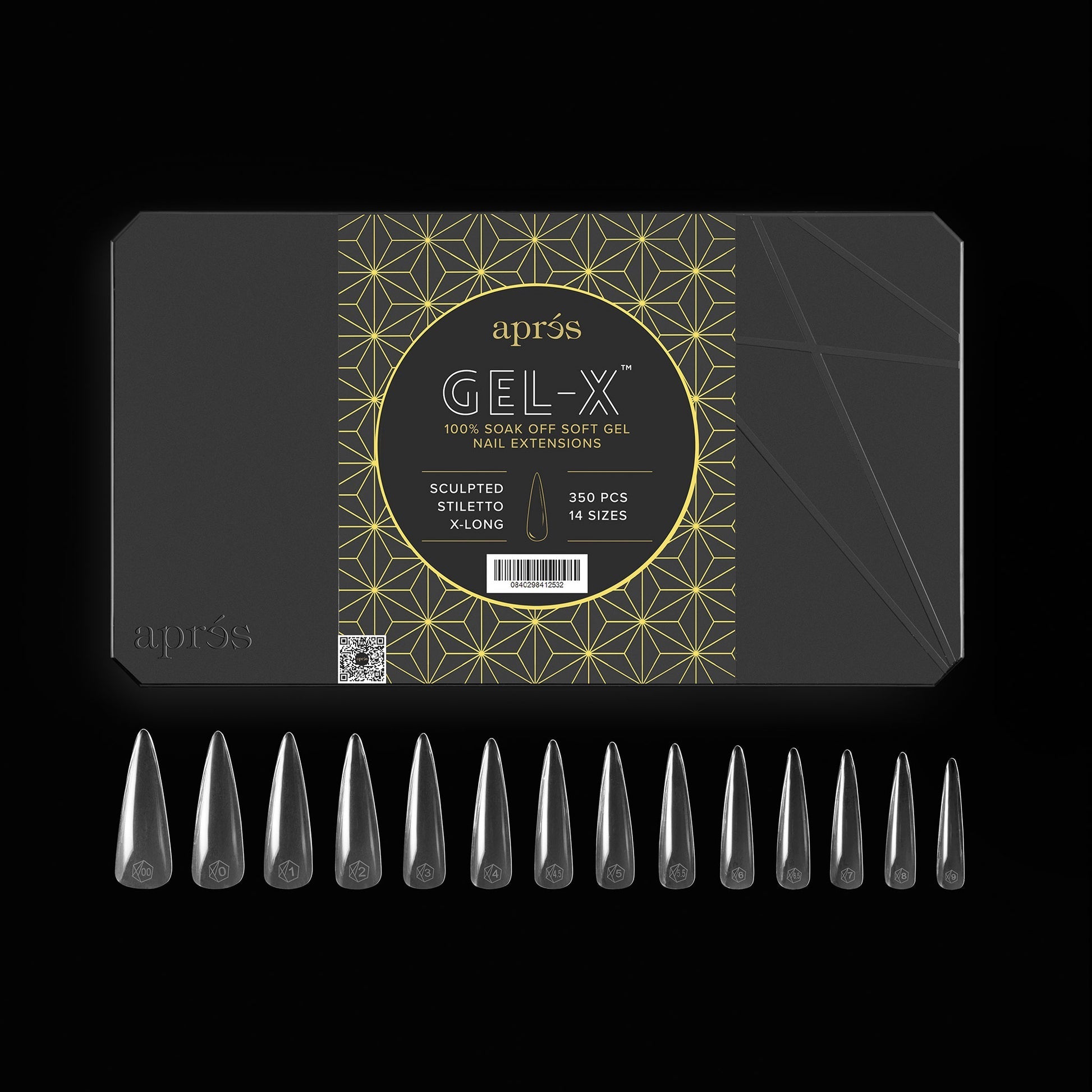 GEL-X® Sculpted Stiletto Extra Long Box Of Tips - (420pc) Lunali Nail Supply