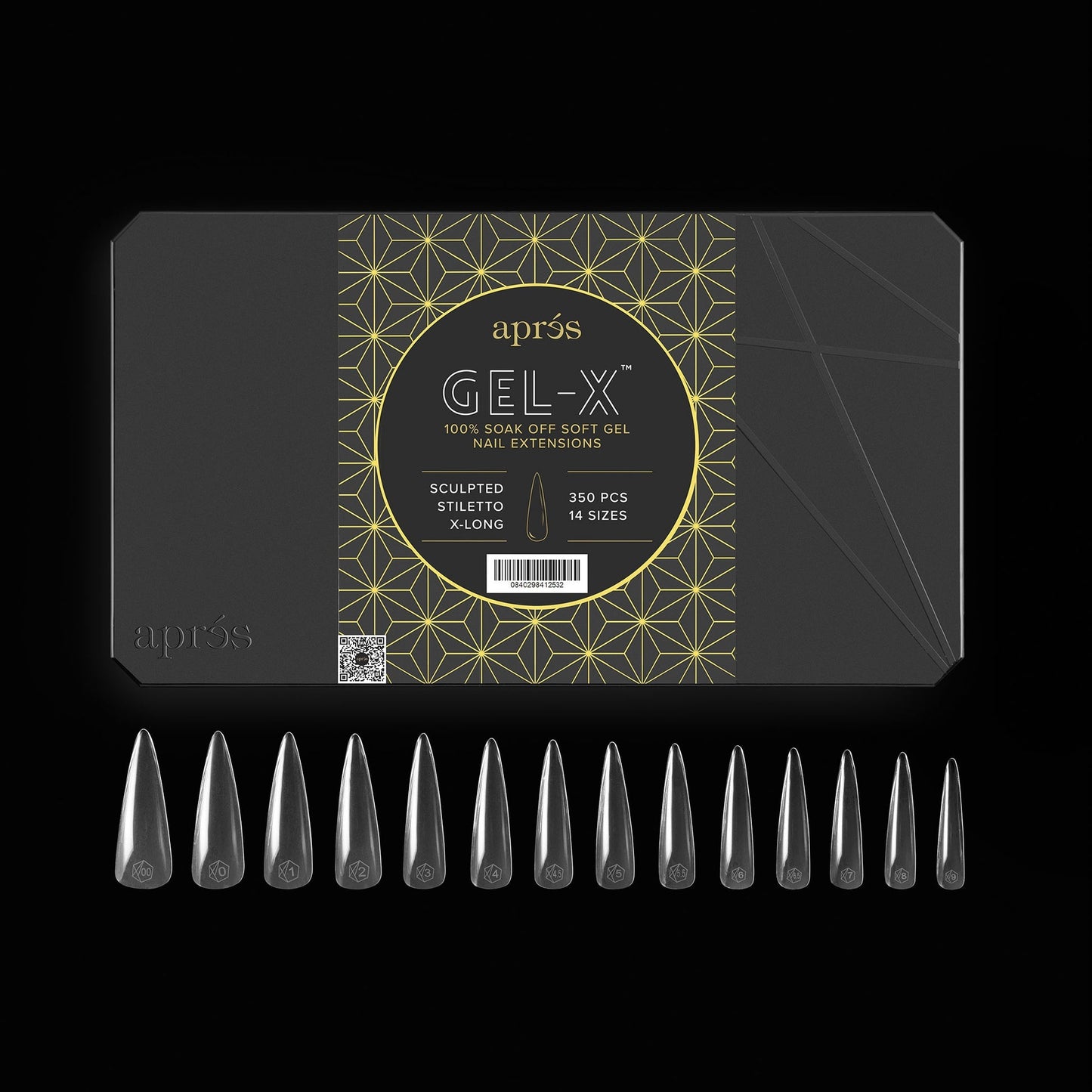 GEL-X® Sculpted Stiletto Extra Long Box Of Tips - (420pc) Lunali Nail Supply
