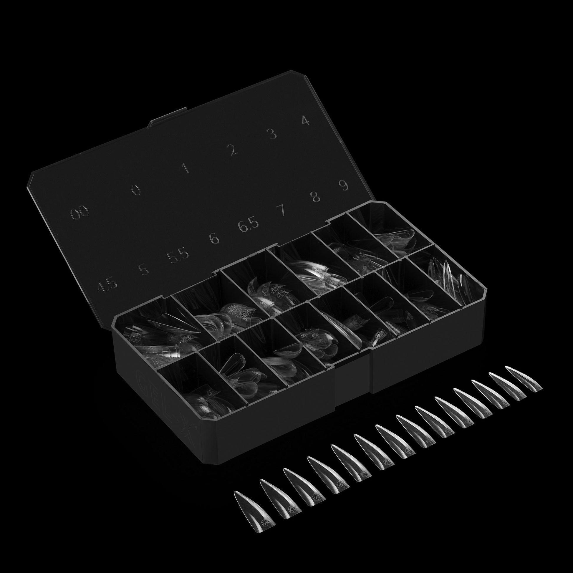 GEL-X® Sculpted Stiletto Extra Long Box Of Tips - (420pc) Lunali Nail Supply