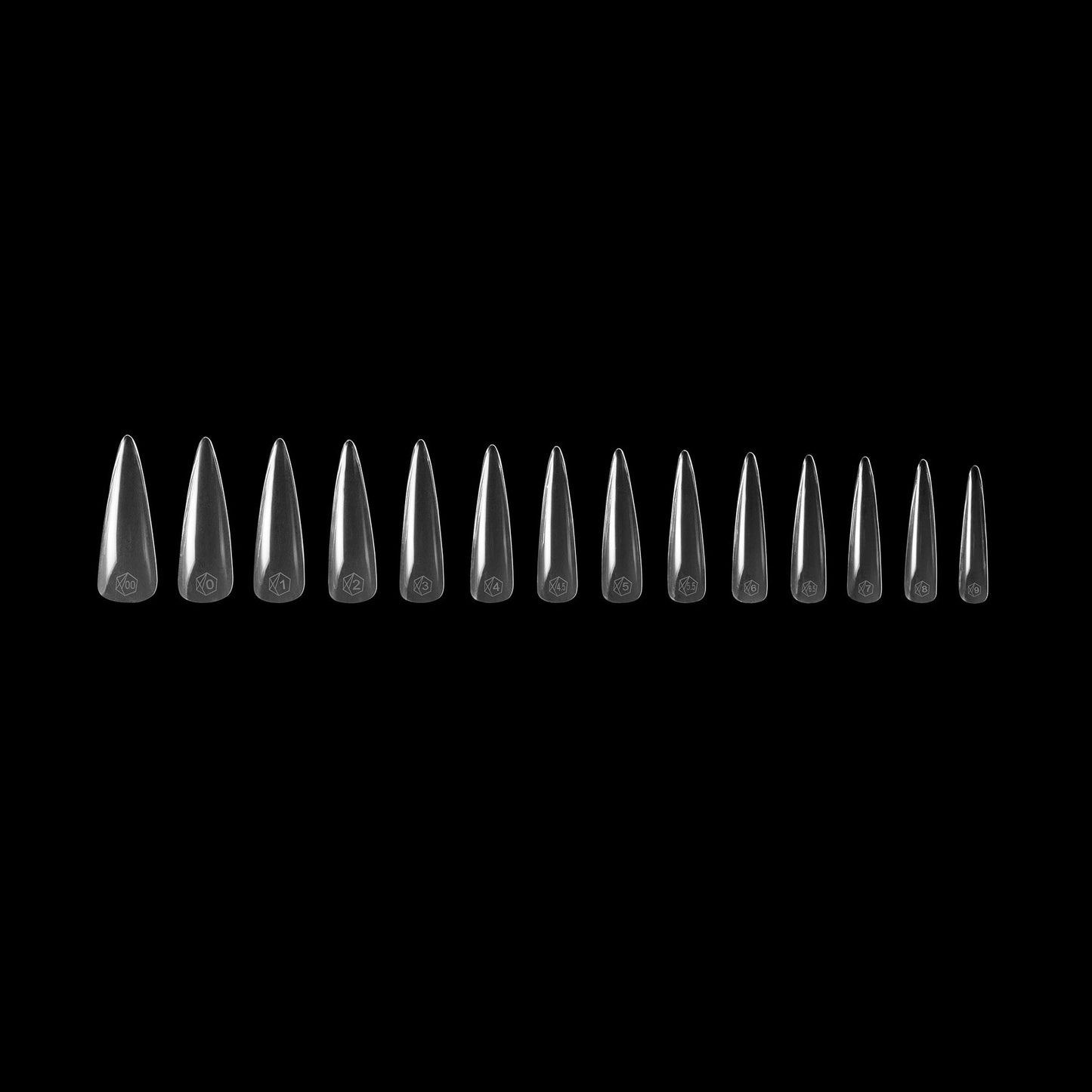GEL-X® Sculpted Stiletto Extra Long Box Of Tips - (420pc) Lunali Nail Supply