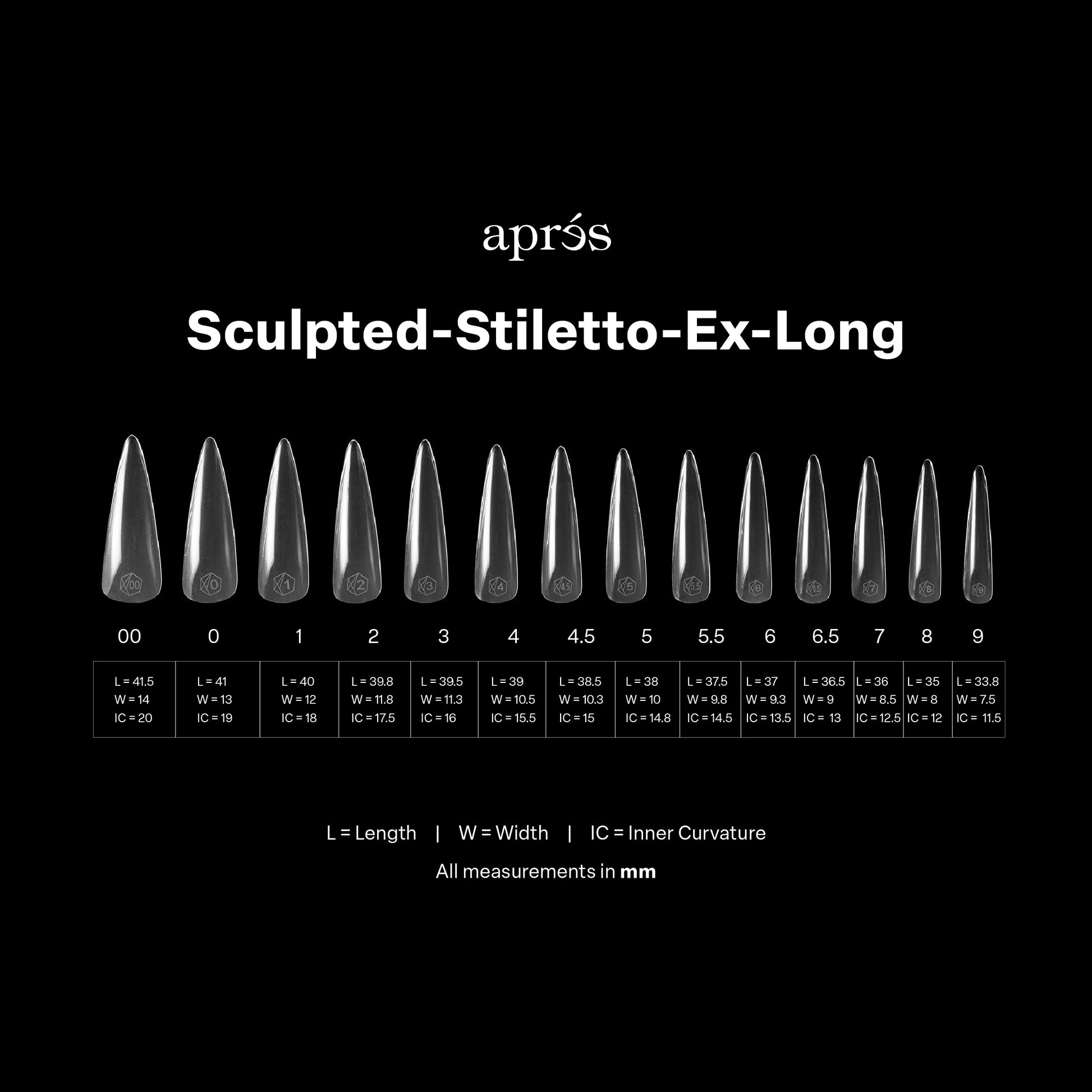 GEL-X® Sculpted Stiletto Extra Long Box Of Tips - (420pc) Lunali Nail Supply