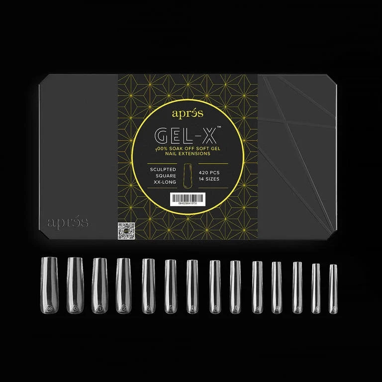 Gel-X® Sculpted Square Extra Extra Long Box of Tips - Pro (420pcs) Lunali Nail Supply